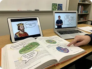 Speech Bubbles for Learning Materials