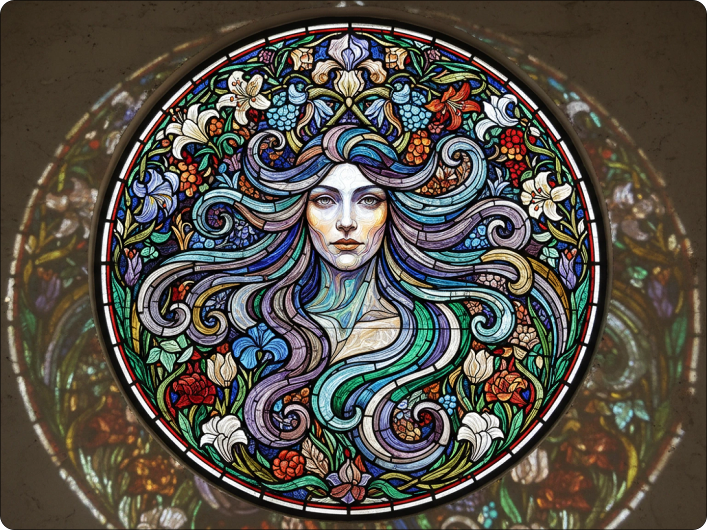 Create stained glass art for commercial spaces