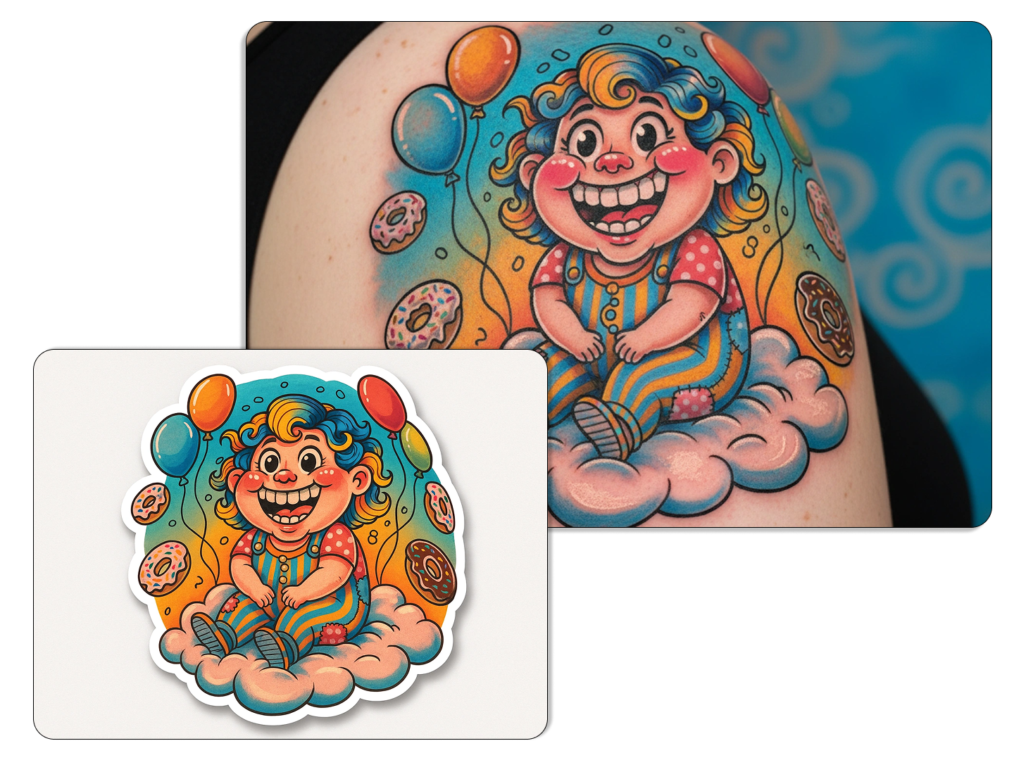 Design temporary or permanent tattoos