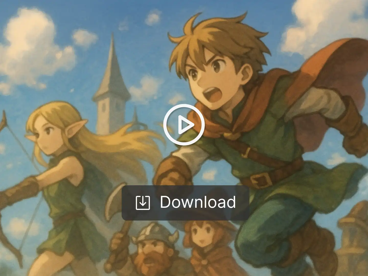 step 3 of using Topaz Astra is downloading the upscaled video