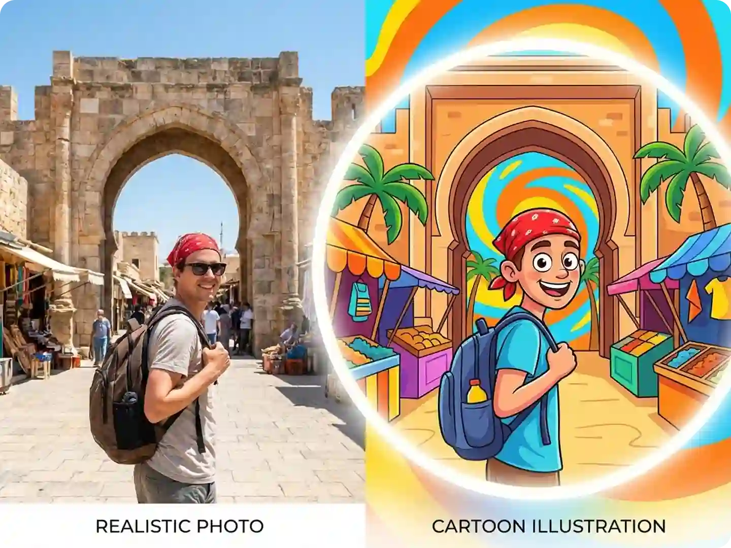 Travel Memory Cartoon