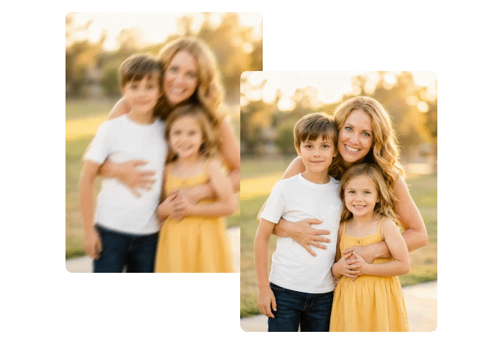 Handle compression blur