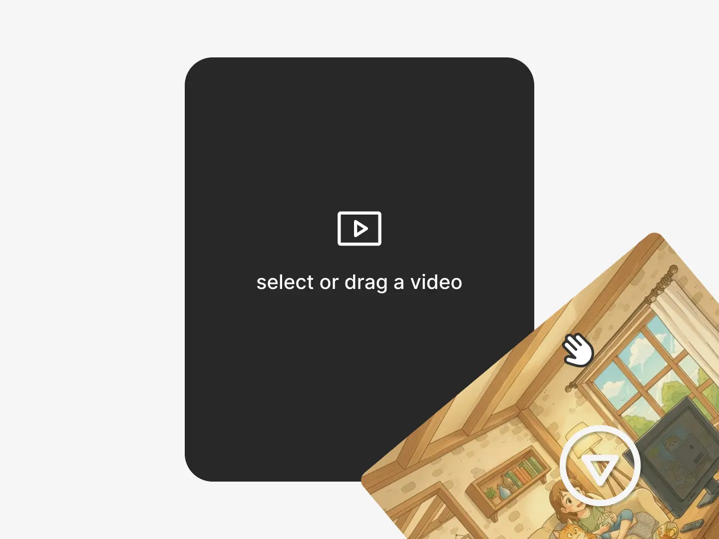 step 1 of using the video to video AI is uploading the original video