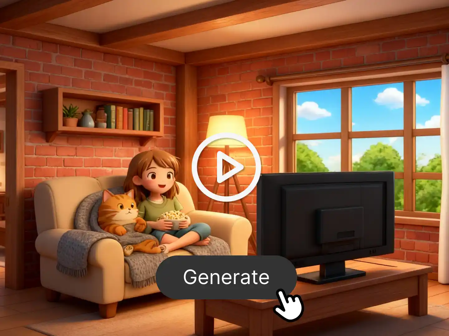 step 3 of using the video to video AI is previewing and downloading