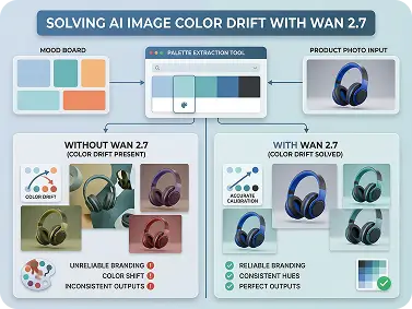 Wan 2.7 Image - Exact Brand Colors from a Reference