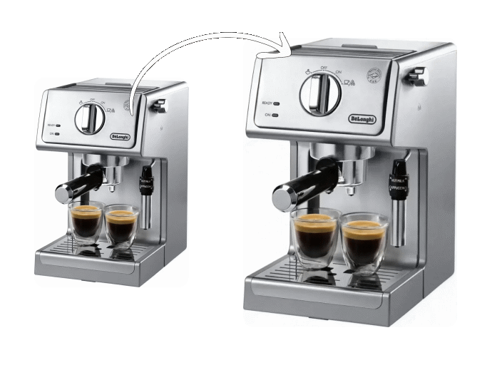 Turn a coffee machine picture to a product showing video