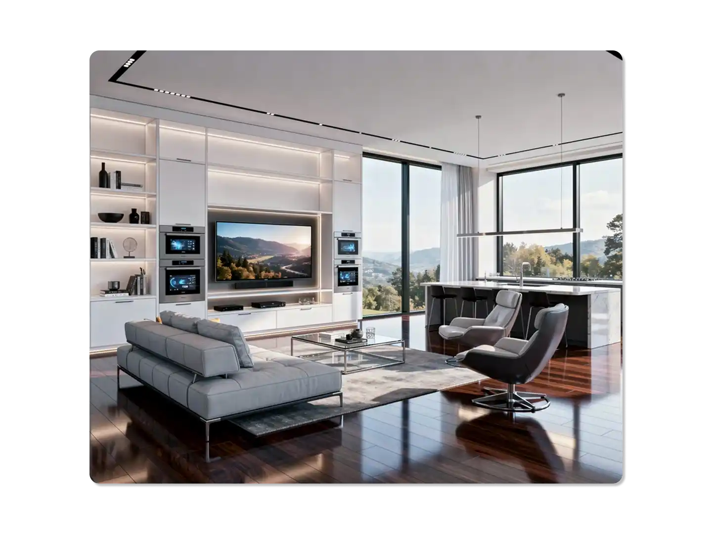 A detailed architectural rendering of a modern building, generated by Z-Image